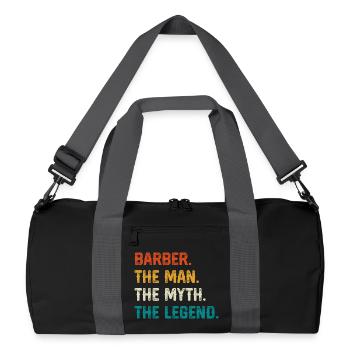 Barber Myth Legend Shirt - Recycled Duffel Bag - black/graphite grey - Front