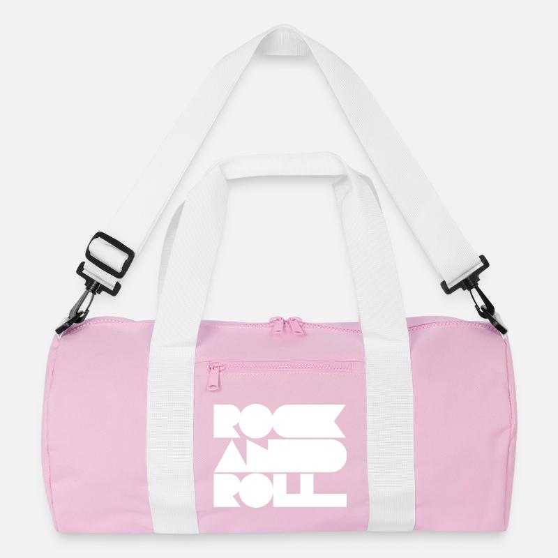 Rock and Roll Geometric Bold Cool Typografie Recycelte Duffel Bag