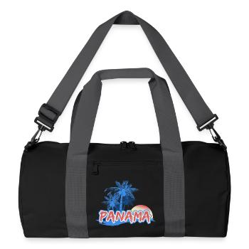 Gift for Panama - Recycled Duffel Bag - black/graphite grey - Front
