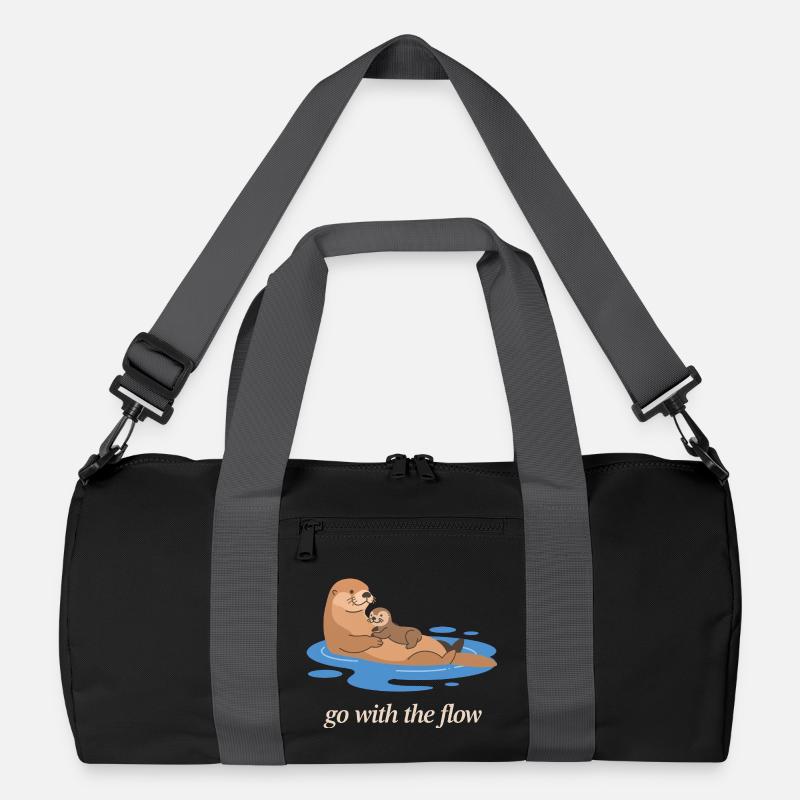 Otter-Duo geht mit dem Strom Recycelte Duffel Bag