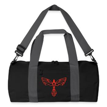 L'envol de l'oiseau rouge - Sac de sport recyclé - noir/gris graphite - Devant