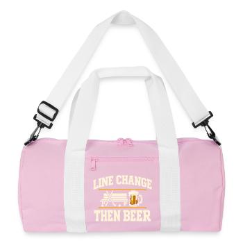 Ligue de la Bière Hockey Humour des joueurs drôles de hockey - Sac de sport recyclé - rose/blanc - Devant