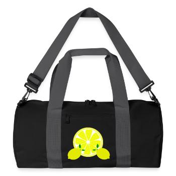 Lemon Lime Lime - Recycled Duffel Bag - black/graphite grey - Front