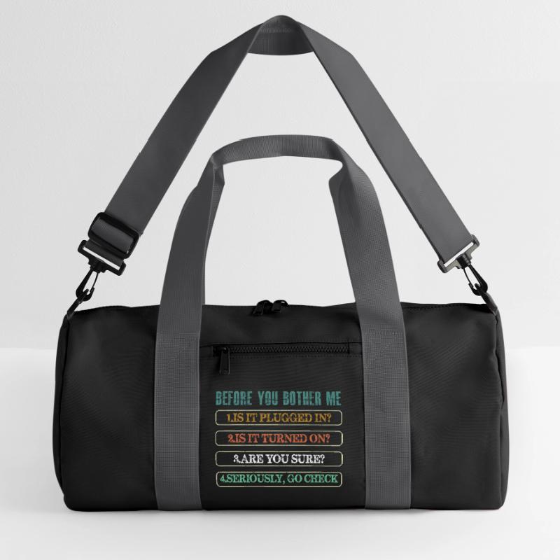 Information Technology Tech Technical Support Recycled Duffel Bag