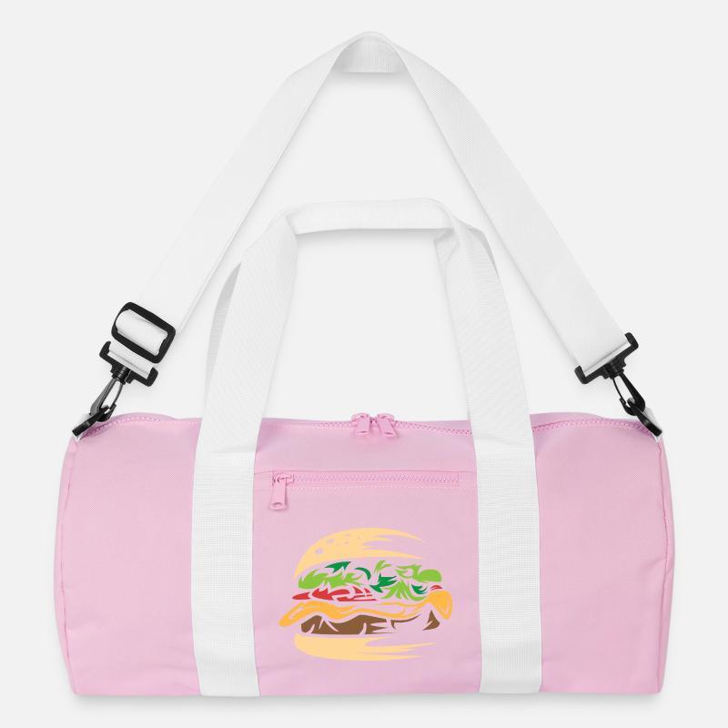 saftiger Burger selbstgemacht smash Restaurant Recycelte Duffel Bag