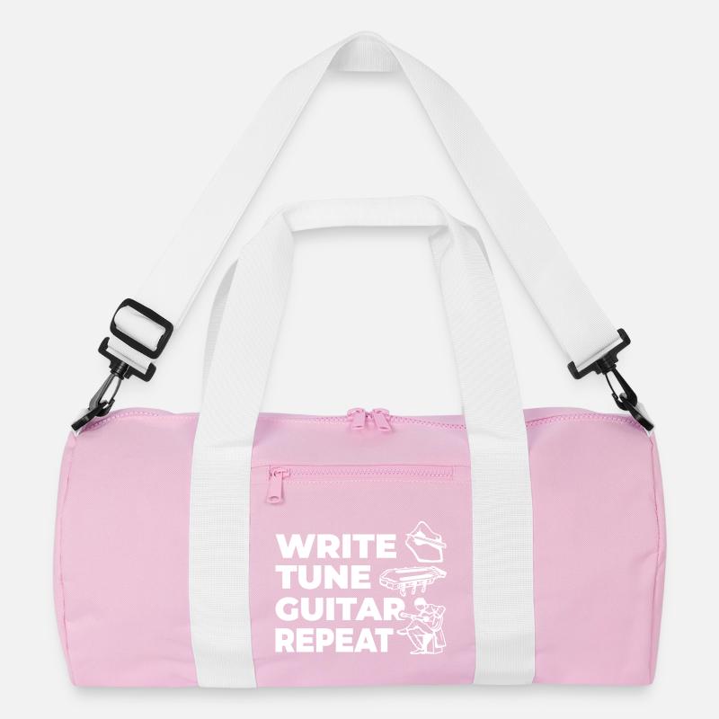 Write Tune Guitar Repeat Recycelte Duffel Bag