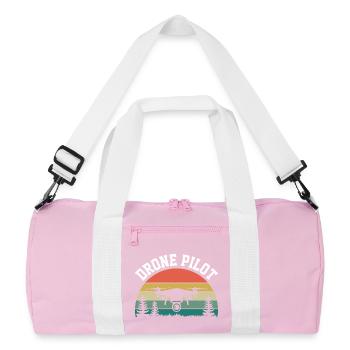 Pilote de drone - Sac de sport recyclé - rose/blanc - Devant