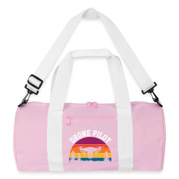 Pilote de drone - Sac de sport recyclé - rose/blanc - Devant