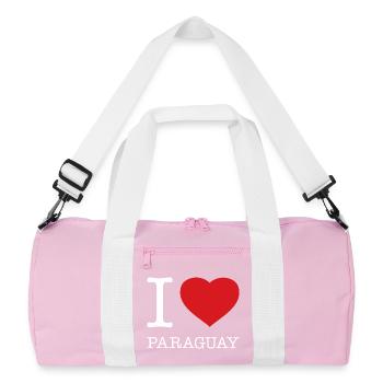J’ADORE PARAGUAY - Sac de sport recyclé - rose/blanc - Devant
