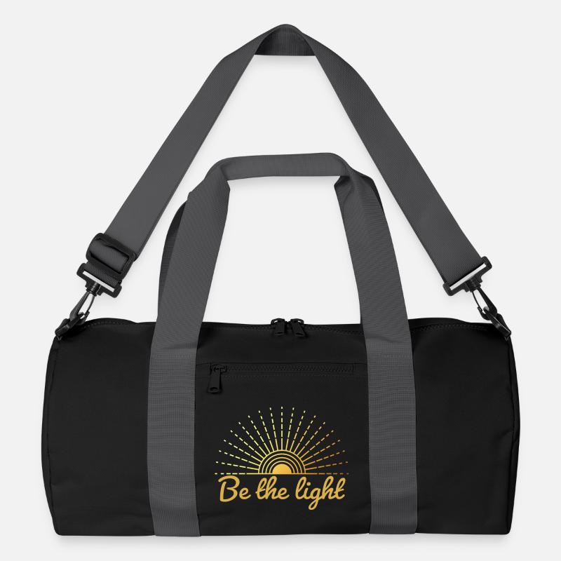 Be the Light – Mystische Boho-Sonne Recycelte Duffel Bag
