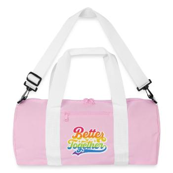 Mois de la fierté LGBT - Better Together - Sac de sport recyclé - rose/blanc - Devant