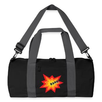 Explosion d’étoiles - Sac de sport recyclé - noir/gris graphite - Devant