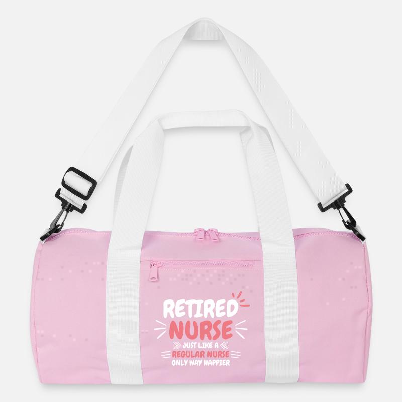 Spruch einer pensionierten Krankenschwester Recycelte Duffel Bag