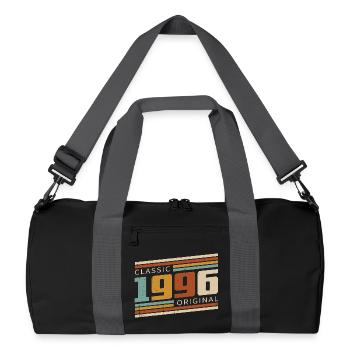 Original 1996 Vintage Vintage Birthday Retro - Recycled Duffel Bag - black/graphite grey - Front