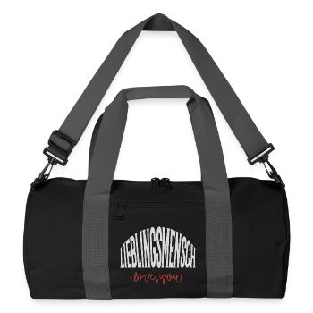 Personne préférée - Sac de sport recyclé - noir/gris graphite - Devant