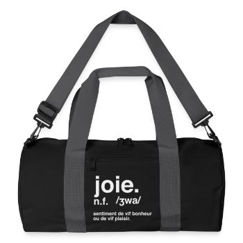 Joie Définition Style Dictionnaire  - Sac de sport recyclé - noir/gris graphite - Devant