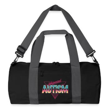 Weaponized Autism - Funny Gen Alpha Memes - Recycled Duffel Bag - black/graphite grey - Front