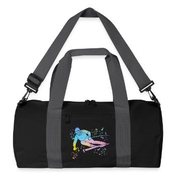 Ski alpin Sports d’hiver Ski nordique - Sac de sport recyclé - noir/gris graphite - Devant