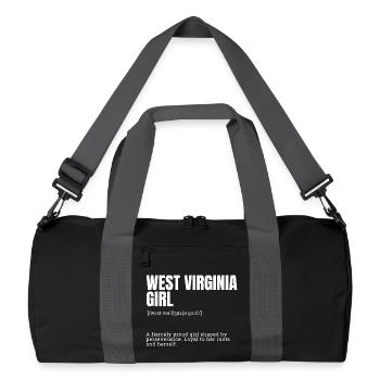 Fierté Fille de Virginie-Occidentale - Sac de sport recyclé - noir/gris graphite - Devant