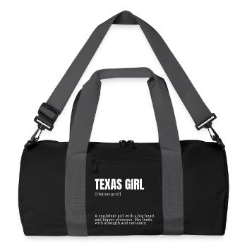 Texas Confiante - Sac de sport recyclé - noir/gris graphite - Devant