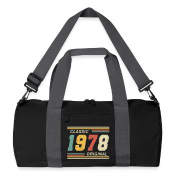 Classique 1978 original 1978 - Sac de sport recyclé - noir/gris graphite - Devant
