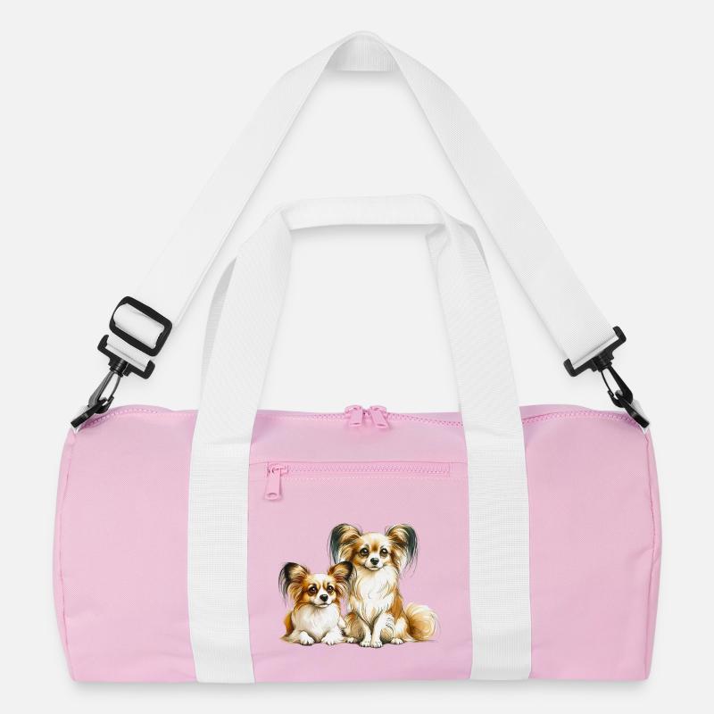 Papillon Hunde Recycelte Duffel Bag
