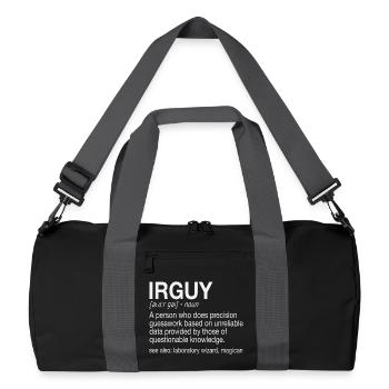 FTIR Infrarotspektroskopie Guy Chemie - Recycelte Duffel Bag - Schwarz/Graphitgrau - Vorne
