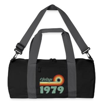 Classic 1979 Memorable Anniversary 1979 Retro - Recycled Duffel Bag - black/graphite grey - Front