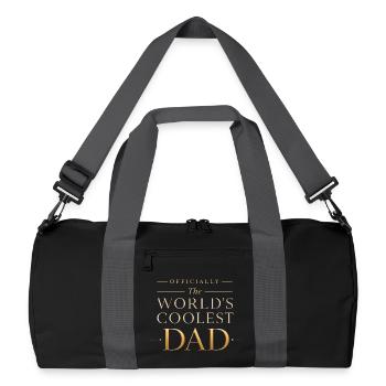 Officially the Coolest Dad in the World - Recycled Duffel Bag - black/graphite grey - Front