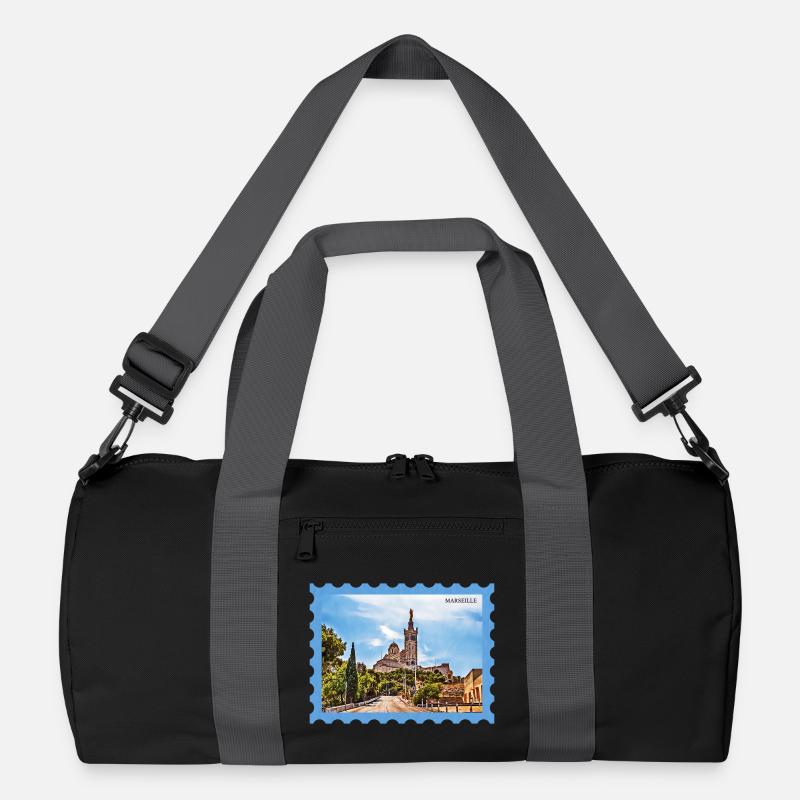 Marseille Basilika Postkarte Recycelte Duffel Bag