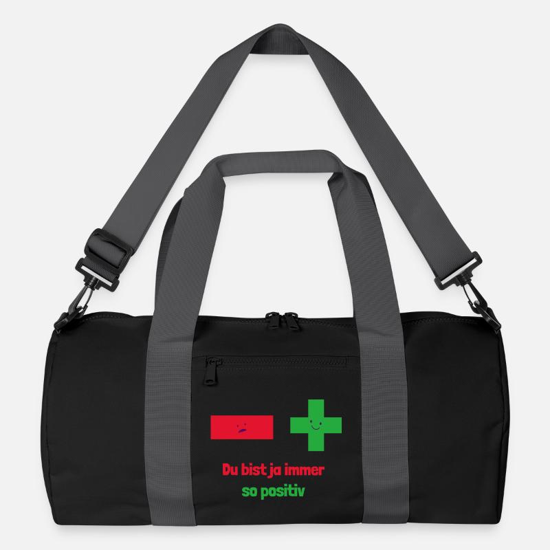 You're always so positive: Mathematical thinking - Recycled Duffel Bag - black/graphite grey