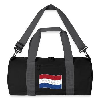 drapeau néerlandais vintage - Sac de sport recyclé - noir/gris graphite - Devant
