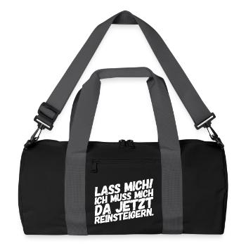 Let me go! I have to get into it. Gamer - Recycled Duffel Bag - black/graphite grey - Front