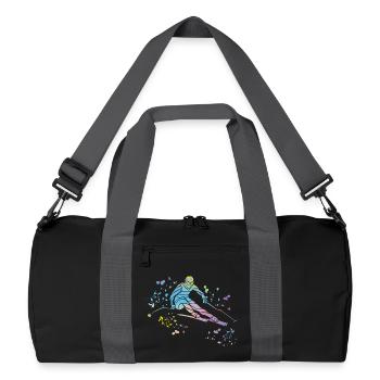 Ski alpin Sports d’hiver Ski nordique - Sac de sport recyclé - noir/gris graphite - Devant