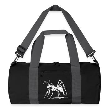 Fourmi - Sac de sport recyclé - noir/gris graphite - Devant