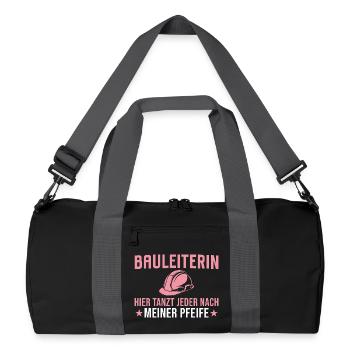 Construction Manager - Everyone dances to my tune here - Recycled Duffel Bag - black/graphite grey - Front