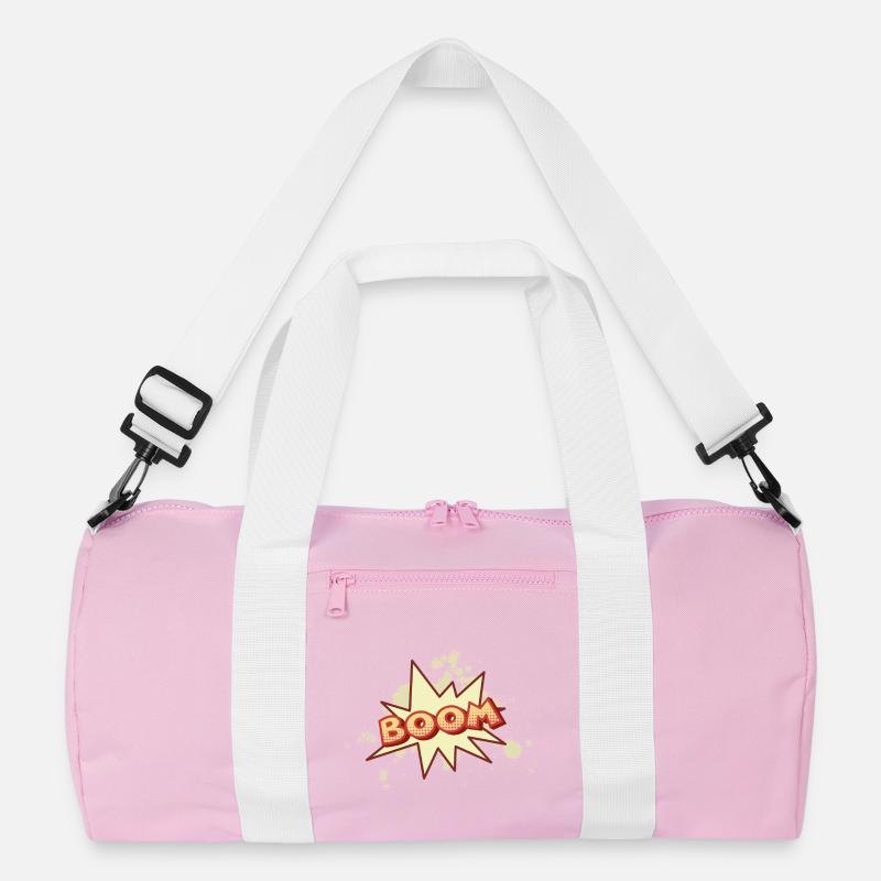 Boom! – Retro Comic Cartoon im Halftone Stil Recycelte Duffel Bag