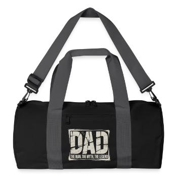 Papa L’Homme Le Mythe La Légende Chemise - Sac de sport recyclé - noir/gris graphite - Devant