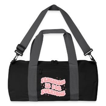 Feminism Is For Everyone - Recycled Duffel Bag - black/graphite grey - Front