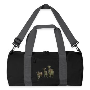 Farm Goats - Recycled Duffel Bag - black/graphite grey - Front