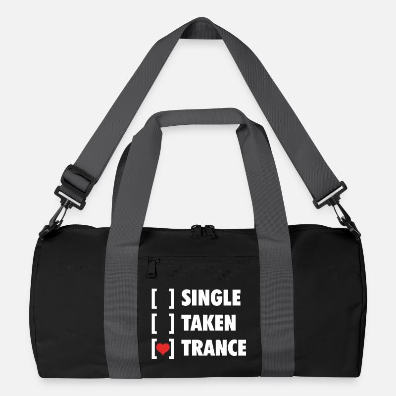 Single Taken Trance - Funny Shirt - Recycelte Duffel Bag - Schwarz/Graphitgrau