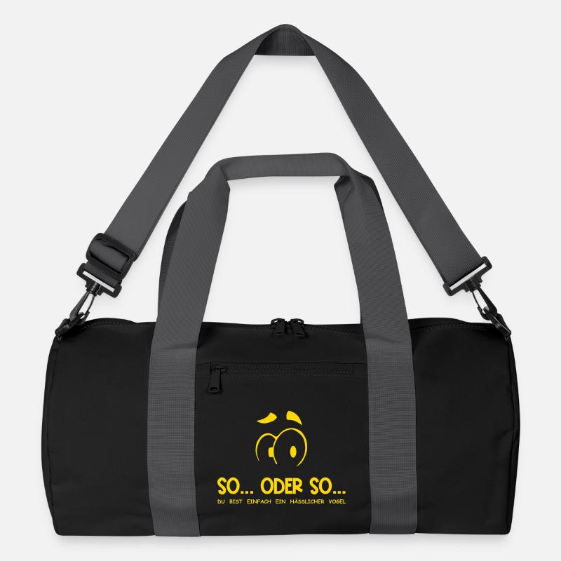 So...Oder So: Hässlicher Vogel - Gelb Recycelte Duffel Bag