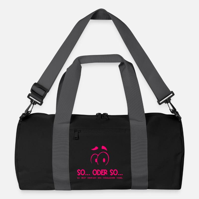 So...Oder So: Hässlicher Vogel - Neonpink Recycelte Duffel Bag