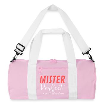Mister Perfect Well Fast - Recycelte Duffel Bag - Rosa/Weiß - Vorne