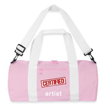 Artiste - Sac de sport recyclé - rose/blanc - Devant