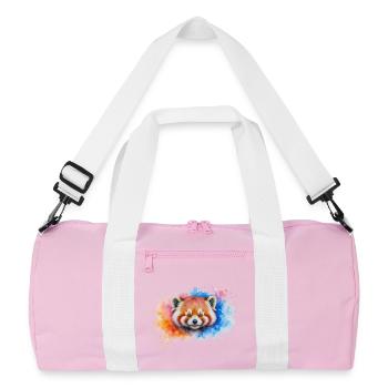 Aquarelle Red Panda Splash - Sac de sport recyclé - rose/blanc - Devant