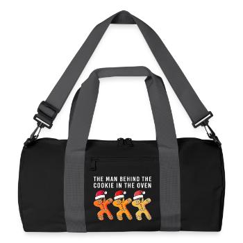 Werdender Papa werdende Väter - Recycelte Duffel Bag - Schwarz/Graphitgrau - Vorne