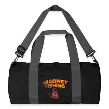 Aimant de pêche en néodyme pour pêcheur magnétique - Sac de sport recyclé - noir/gris graphite - Devant