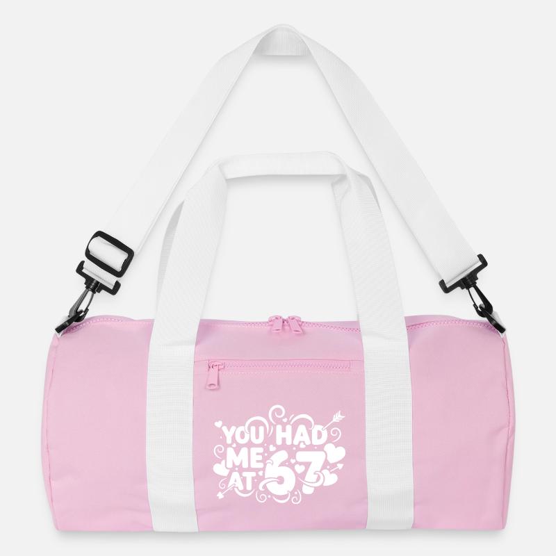 Du hattest mich bei 67 Spaß 67 Nummer Valentinstag Recycelte Duffel Bag