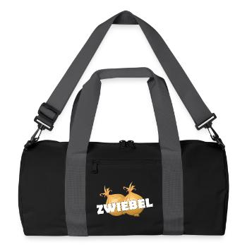 ZWIEBEL - Recycelte Duffel Bag - Schwarz/Graphitgrau - Vorne